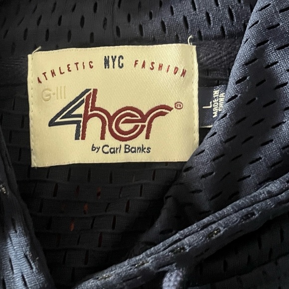 4her by Carl Banks- Yankees jersey hoodie with tank size large - Picture 2 of 3